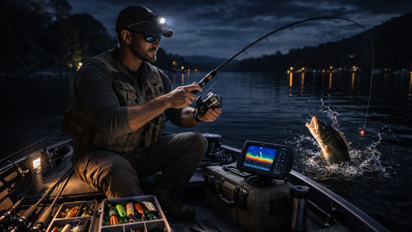 A pesca noturna pode trazer boas oportunidades, desde que haja planejamento e segurança, explica Joel Alves.